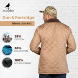 Gun & Partridge Men's Quilted Jacket Colour Khaki Size