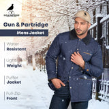 Gun & Partridge Men's Quilted Jacket Colour Denim Blue Size